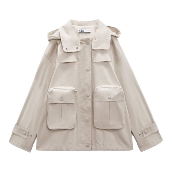 ZARA | Ice | POCKET PARKA LIMITED EDITION - Picture 2 of 12